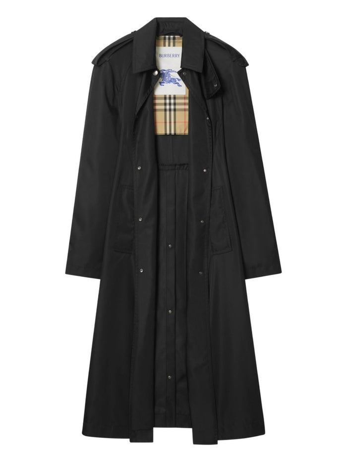 Burberry Coats Black Polyamide