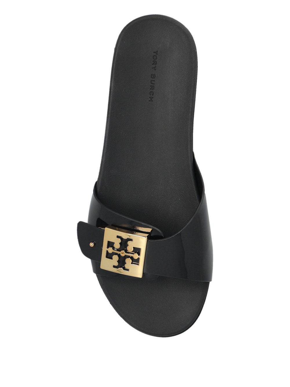 Tory Burch Sandals Black Rubber Nappa Leather