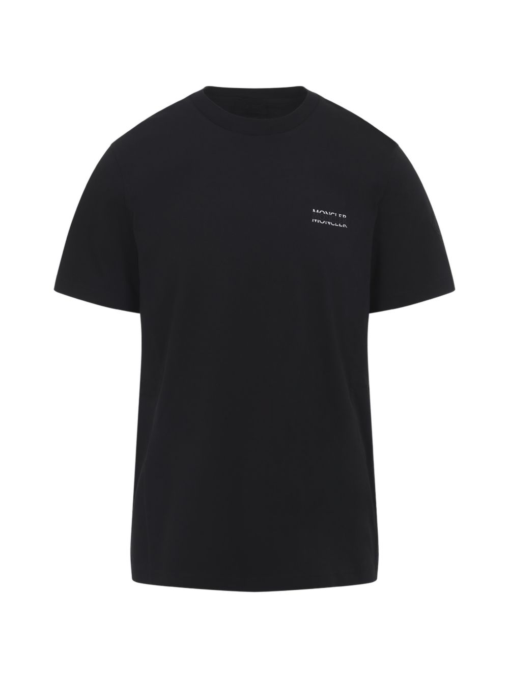 Moncler T-Shirts And Polos Black Cotton