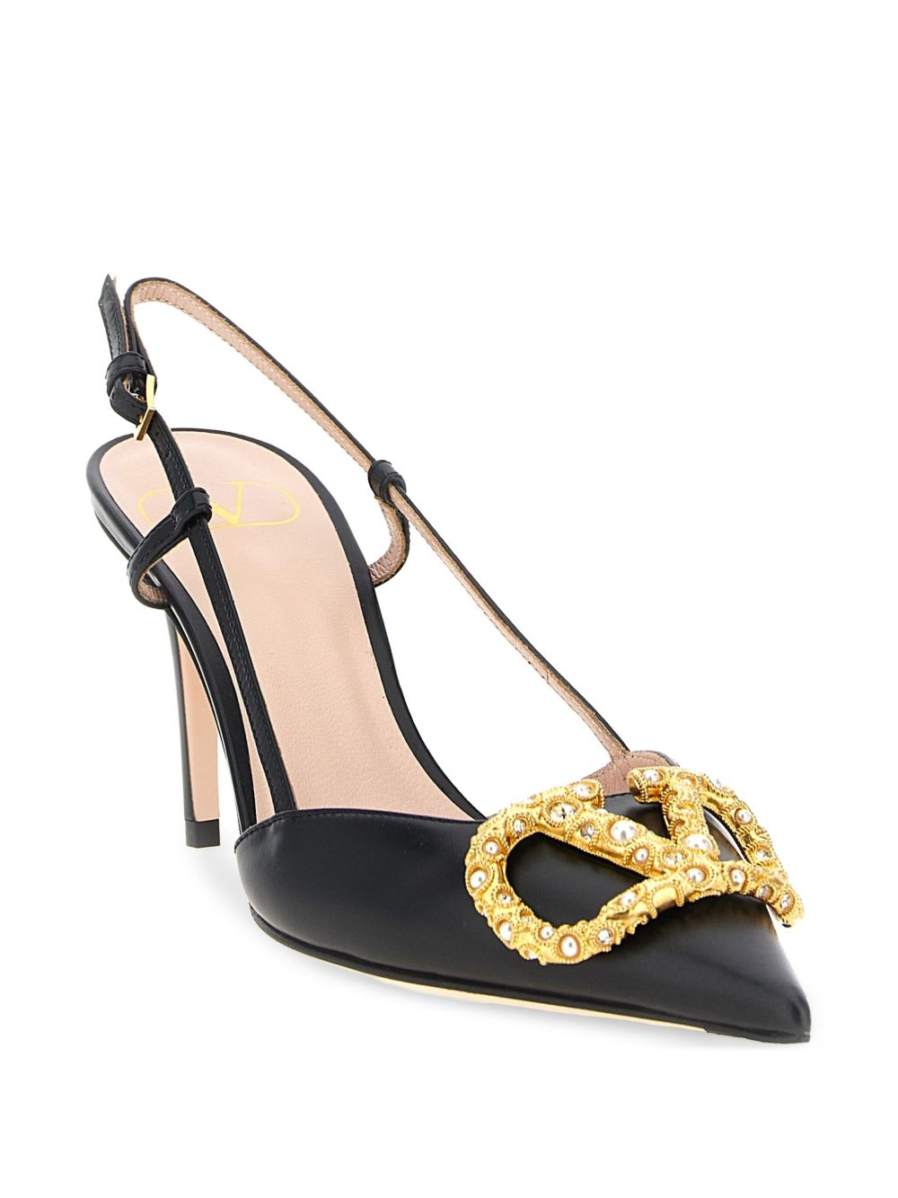 Valentino Garavani With Heel Black Calf Leather