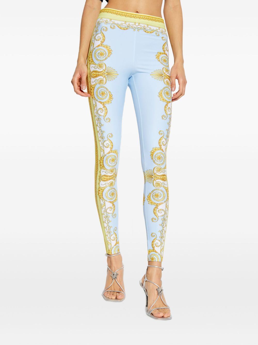 Versace Trousers Clear Blue Outer:elastane