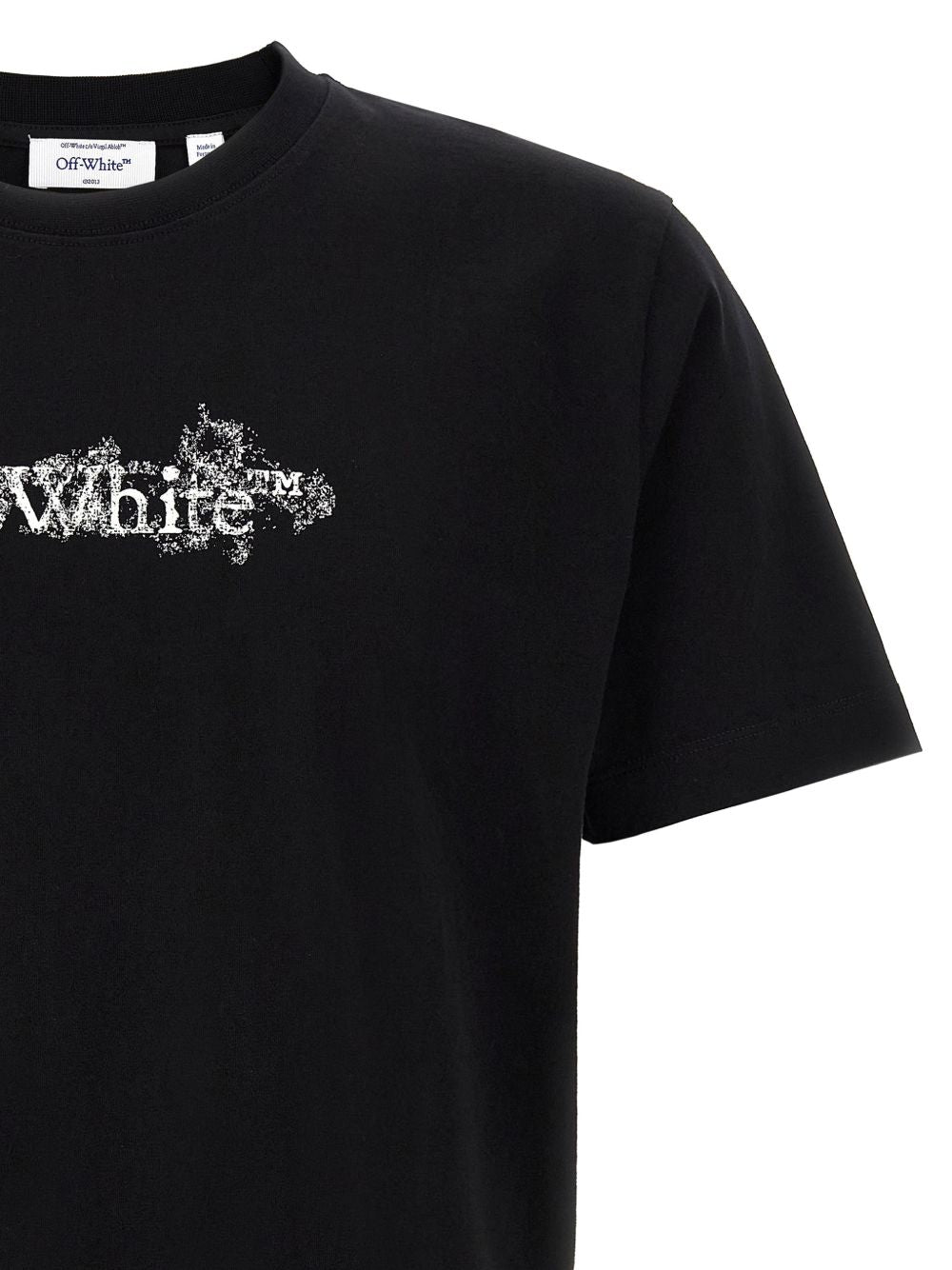 Off White T-Shirts And Polos Black Cotton