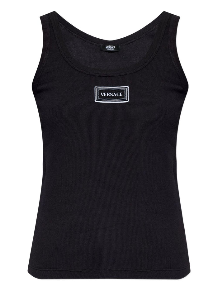 Versace Top Black Outer:elastane
