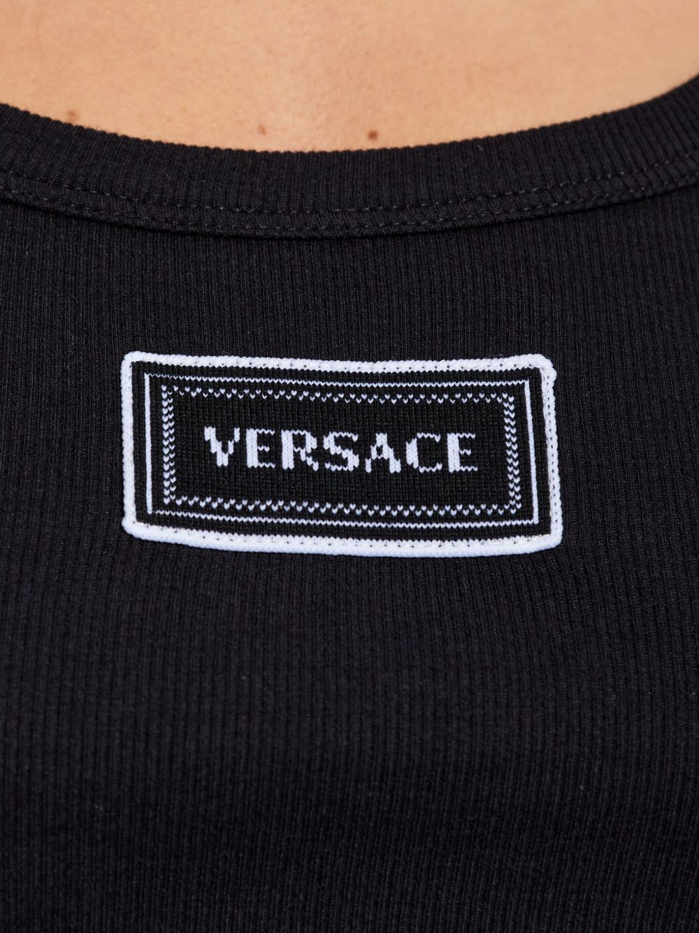 Versace Top Black Outer:elastane