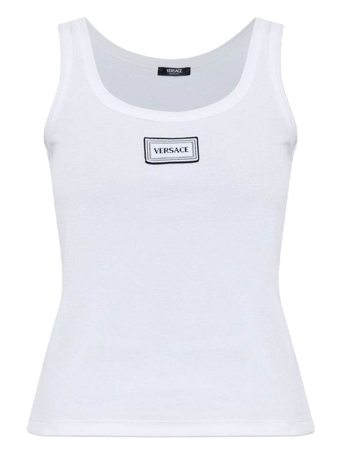 Versace Top White Outer:elastane