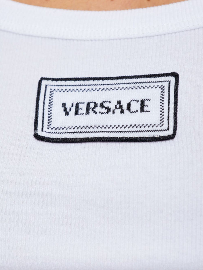Versace Top White Outer:elastane