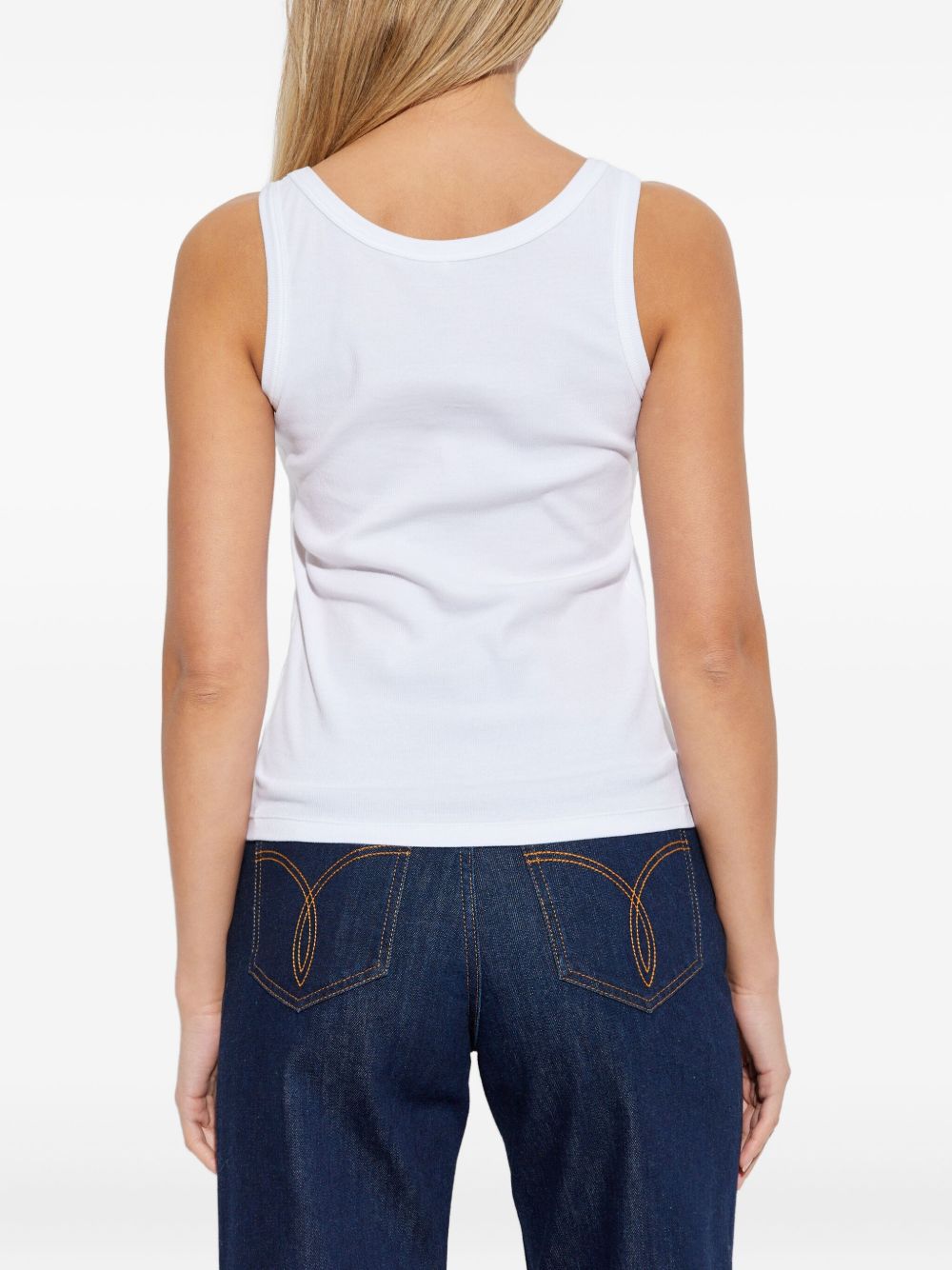 Versace Top White Outer:elastane