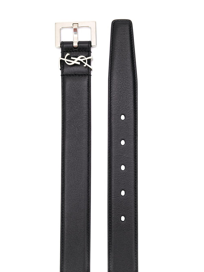 Saint Laurent Belts Nero Calf Leather