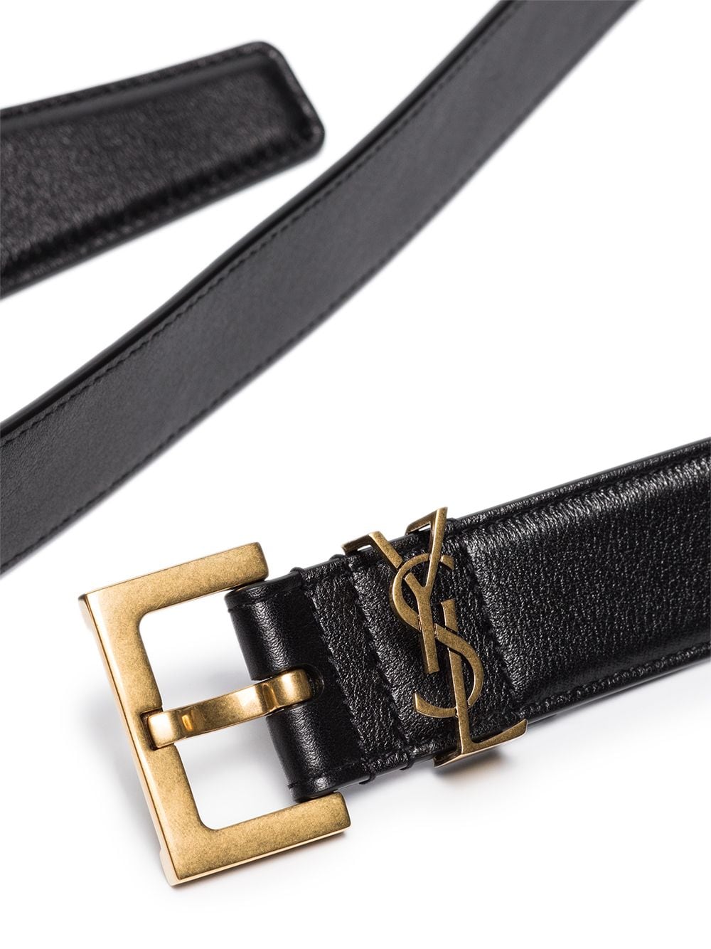 Saint Laurent Belts Nero Calf Leather