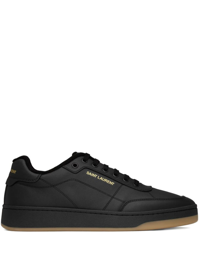 Saint Laurent Sneakers Black Rubber Calf Leather