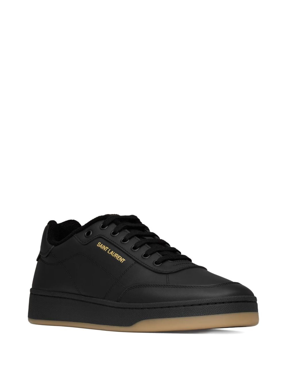 Saint Laurent Sneakers Black Rubber Calf Leather