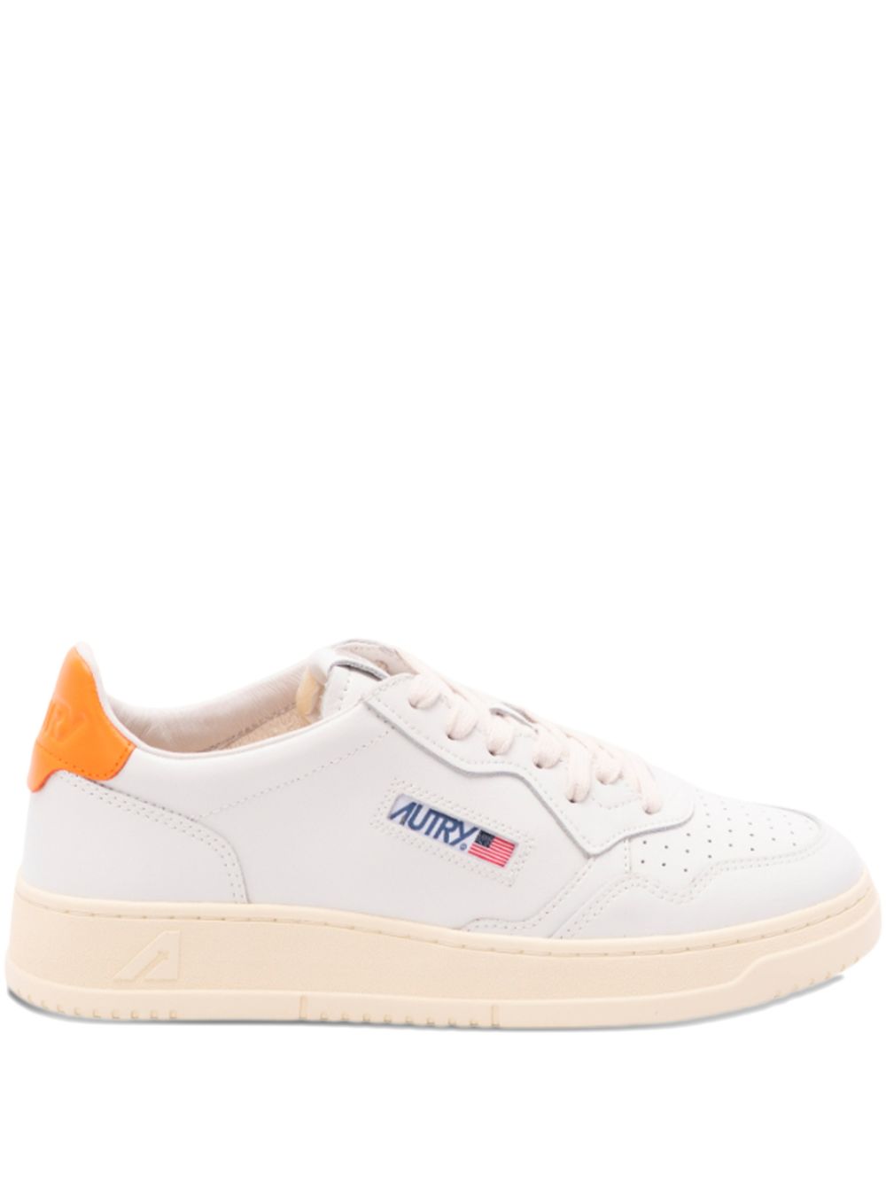 AUTRY Sneakers Orange Leather