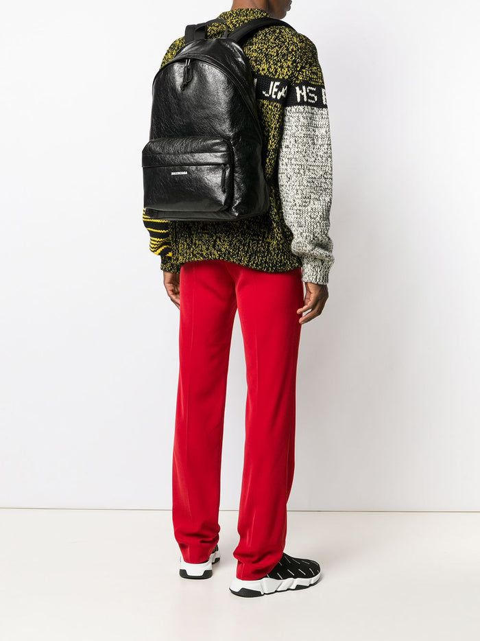 Balenciaga Bags Black Lamb Leather Nylon Polyester
