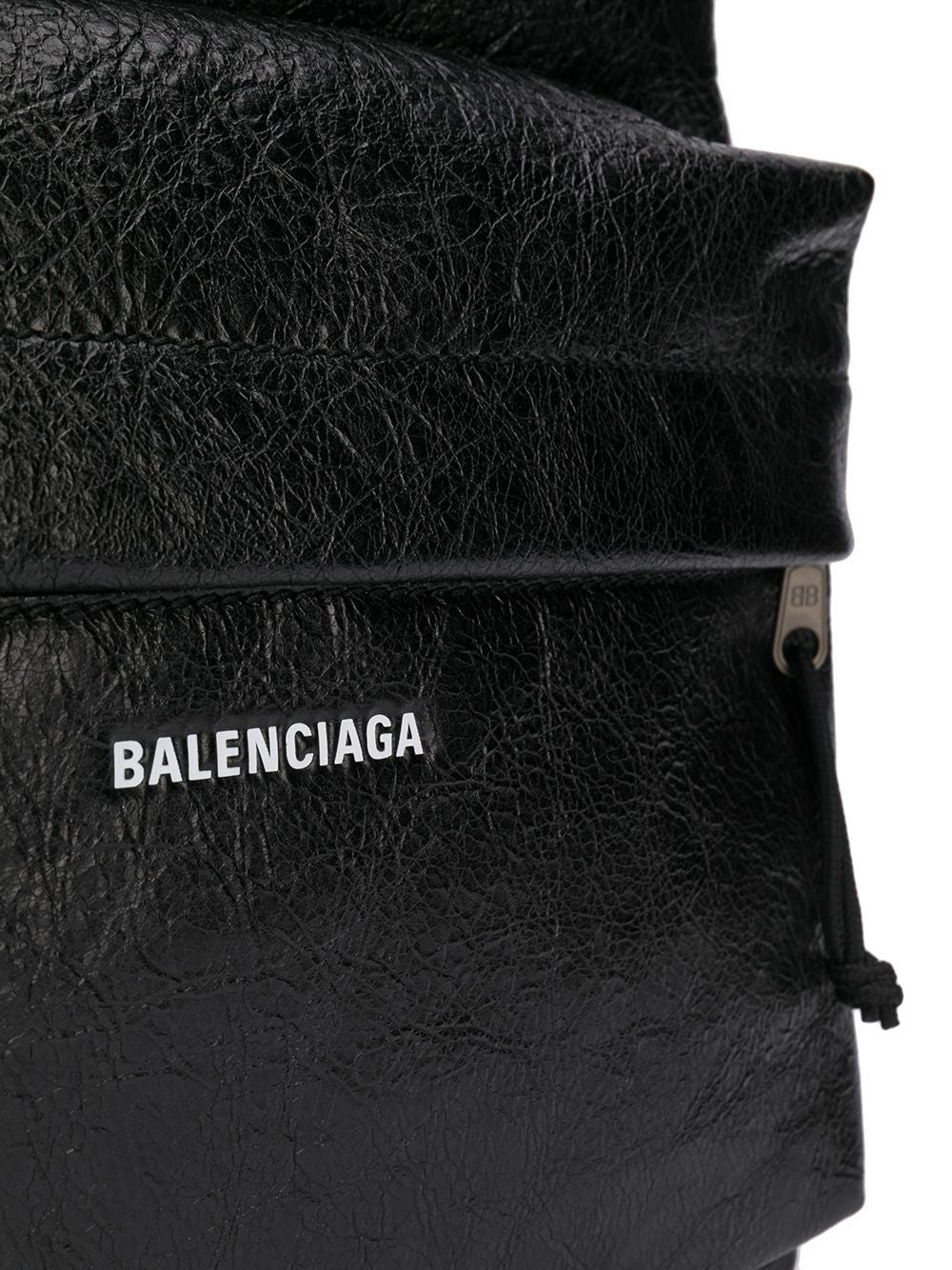 Balenciaga Bags Black Lamb Leather Nylon Polyester