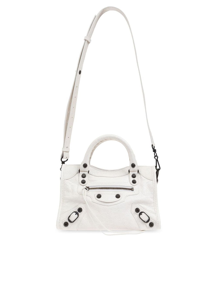 Balenciaga Bags White Lamb Leather