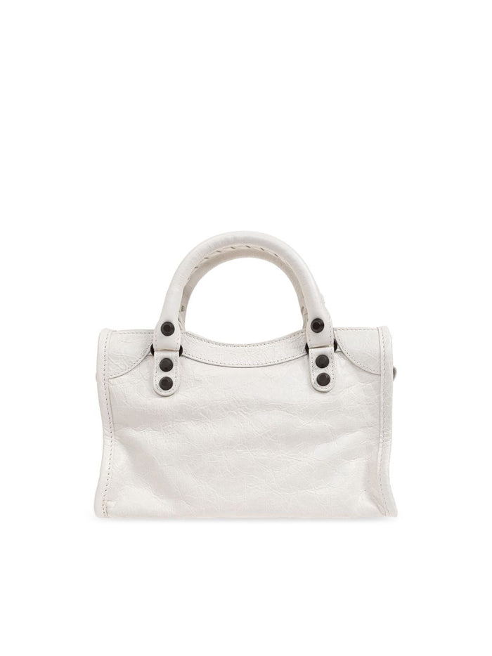 Balenciaga Bags White Lamb Leather