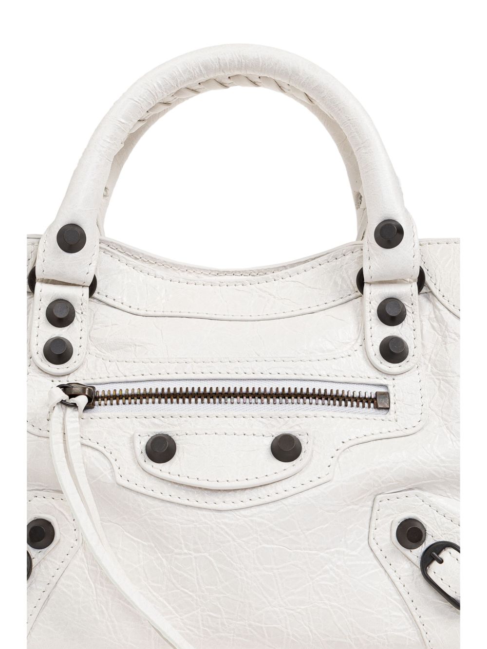 Balenciaga Bags White Lamb Leather