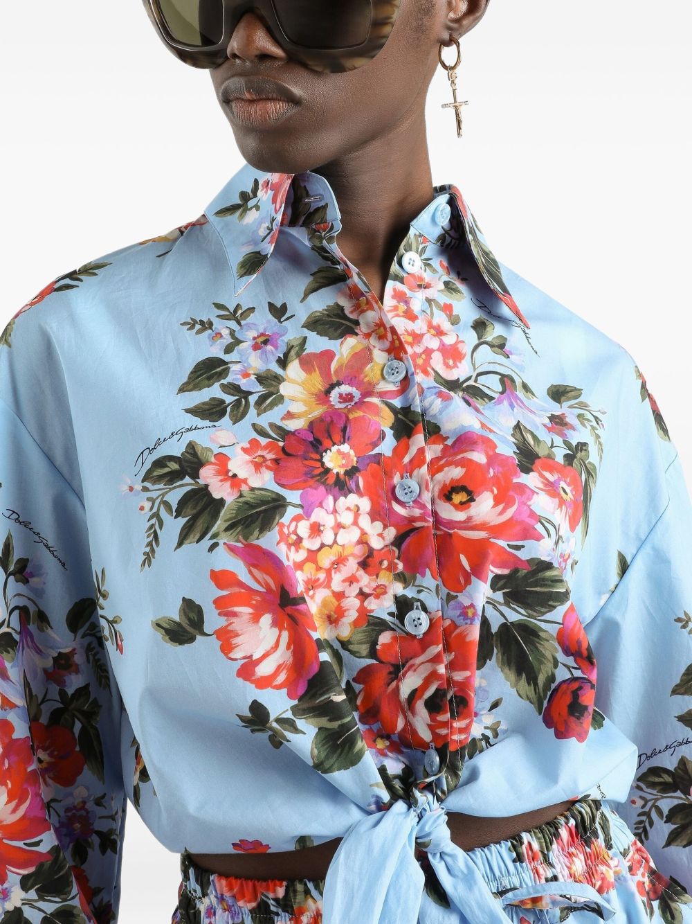 Dolce & Gabbana Shirts Clear Blue Cotton