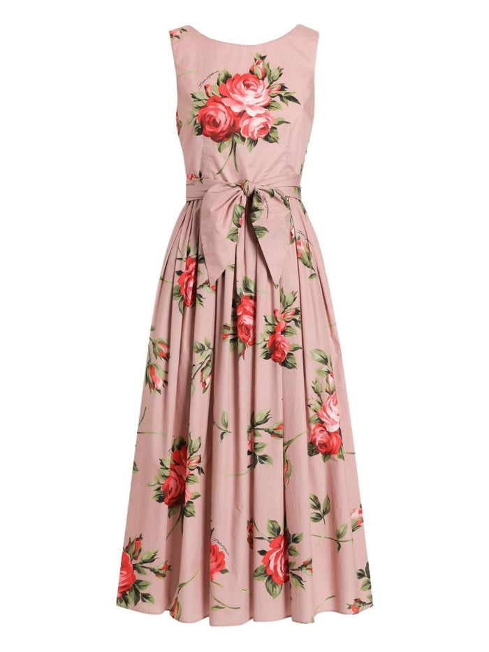 Dolce & Gabbana Dresses Pink Elastane Cotton