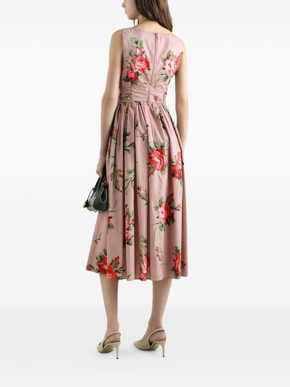 Dolce & Gabbana Dresses Pink Elastane Cotton