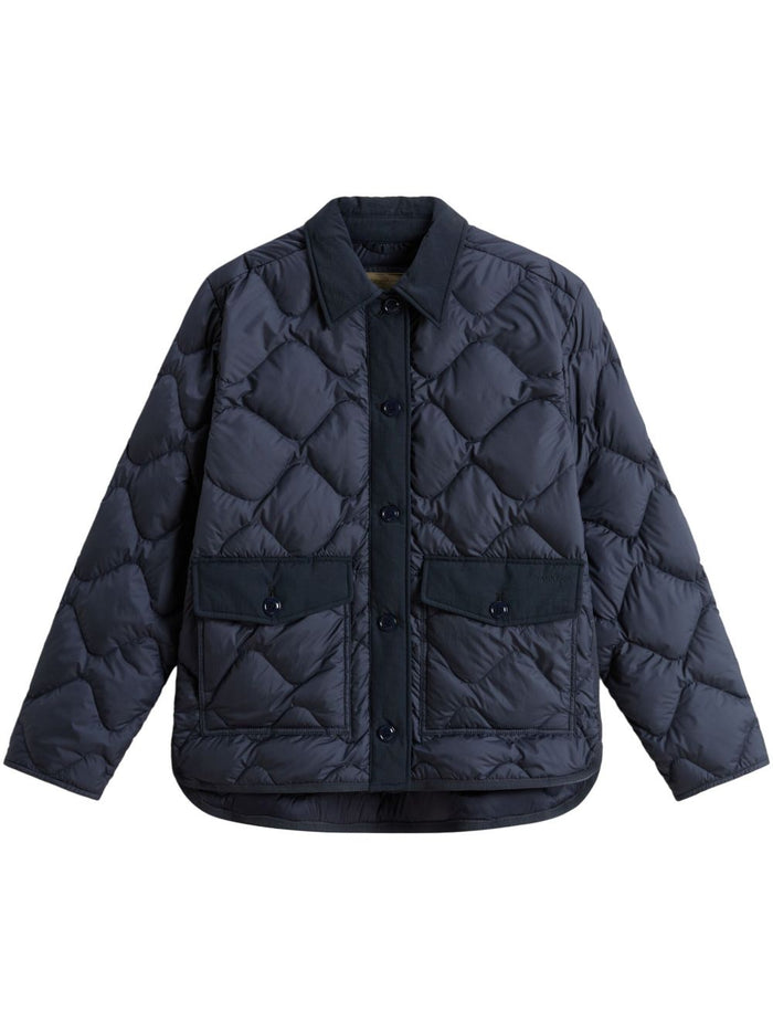Woolrich Coats Blue Nylon