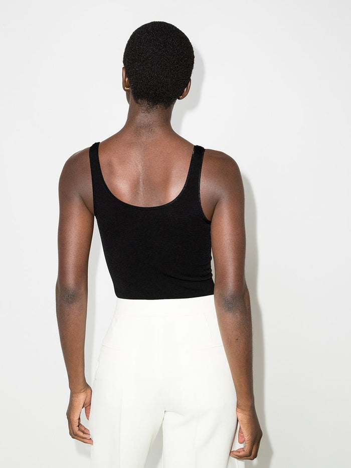 Wolford Top Black Cotton Polyamide Elastane