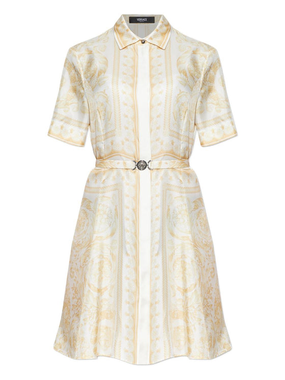 Versace Dresses Golden Outer:silk