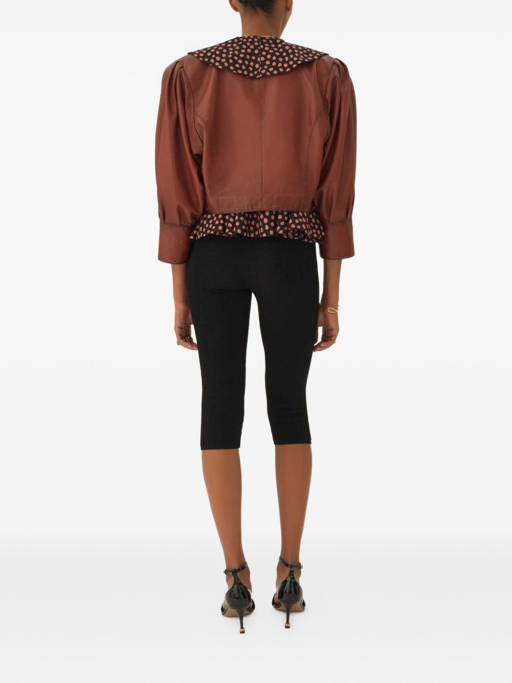 Chloè Jackets Brown Leather Lamb