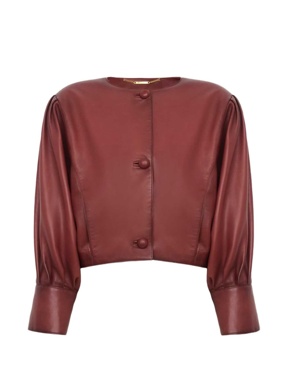 Chloè Jackets Brown Leather Lamb