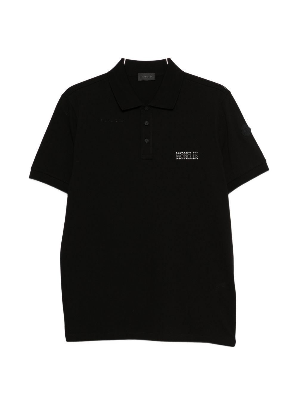 Moncler T-Shirts And Polos Black Cotton