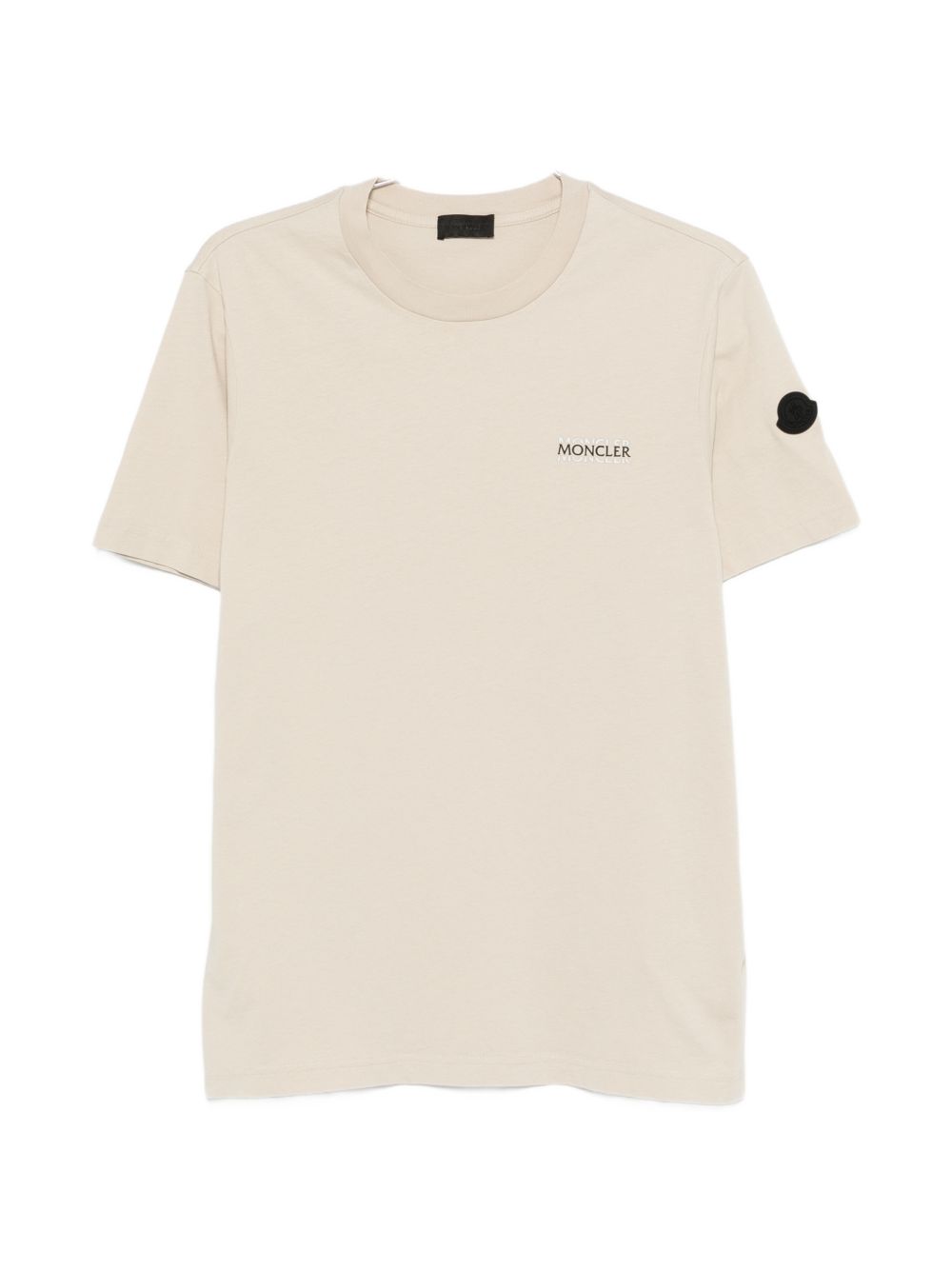 Moncler T-Shirts And Polos Beige Cotton