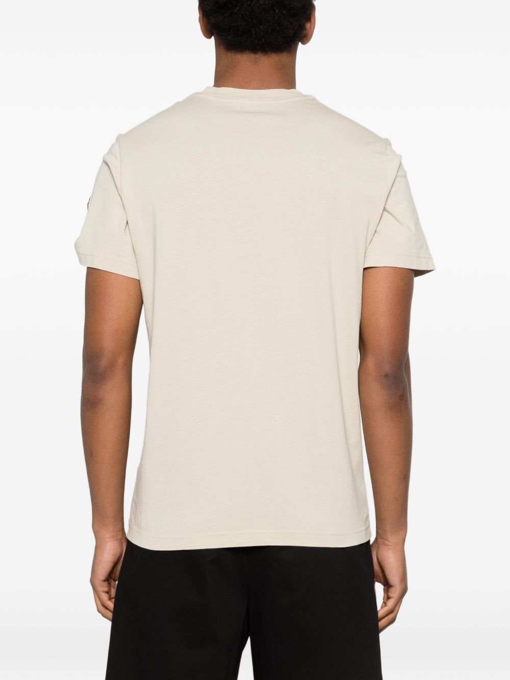 Moncler T-Shirts And Polos Beige Cotton