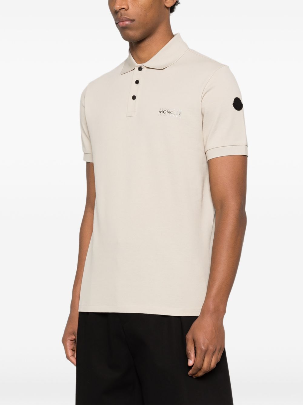 Moncler T-Shirts And Polos Beige Cotton