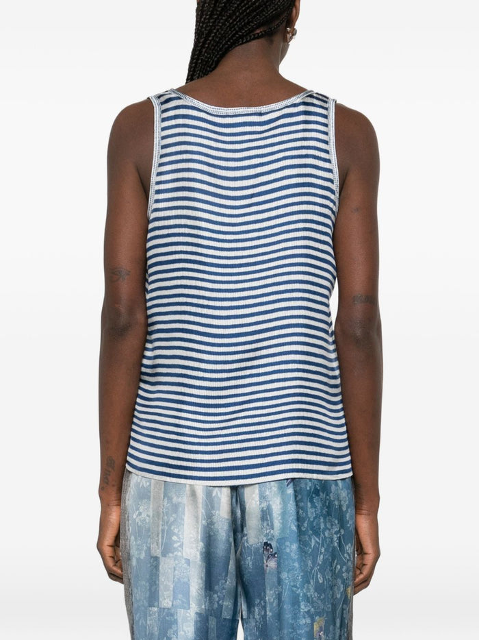 Pierre Louis Mascia Top Blue Silk