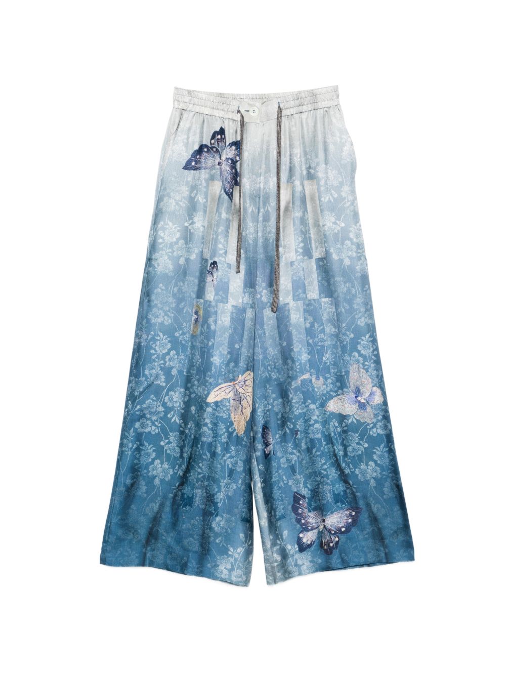 Pierre Louis Mascia Trousers Clear Blue Silk