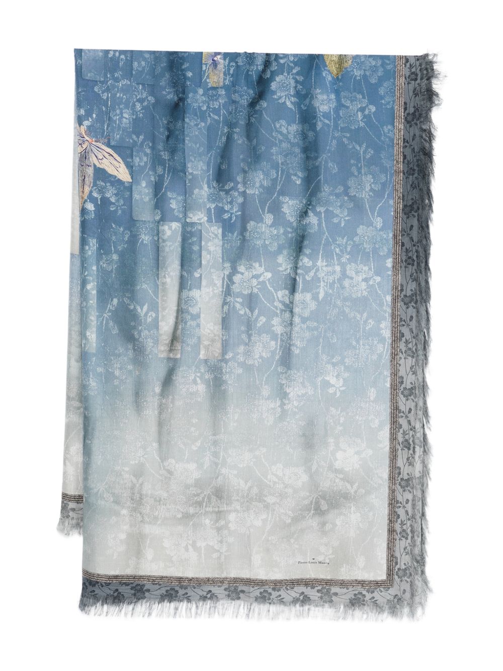 Pierre Louis Mascia Scarfs Clear Blue Silk