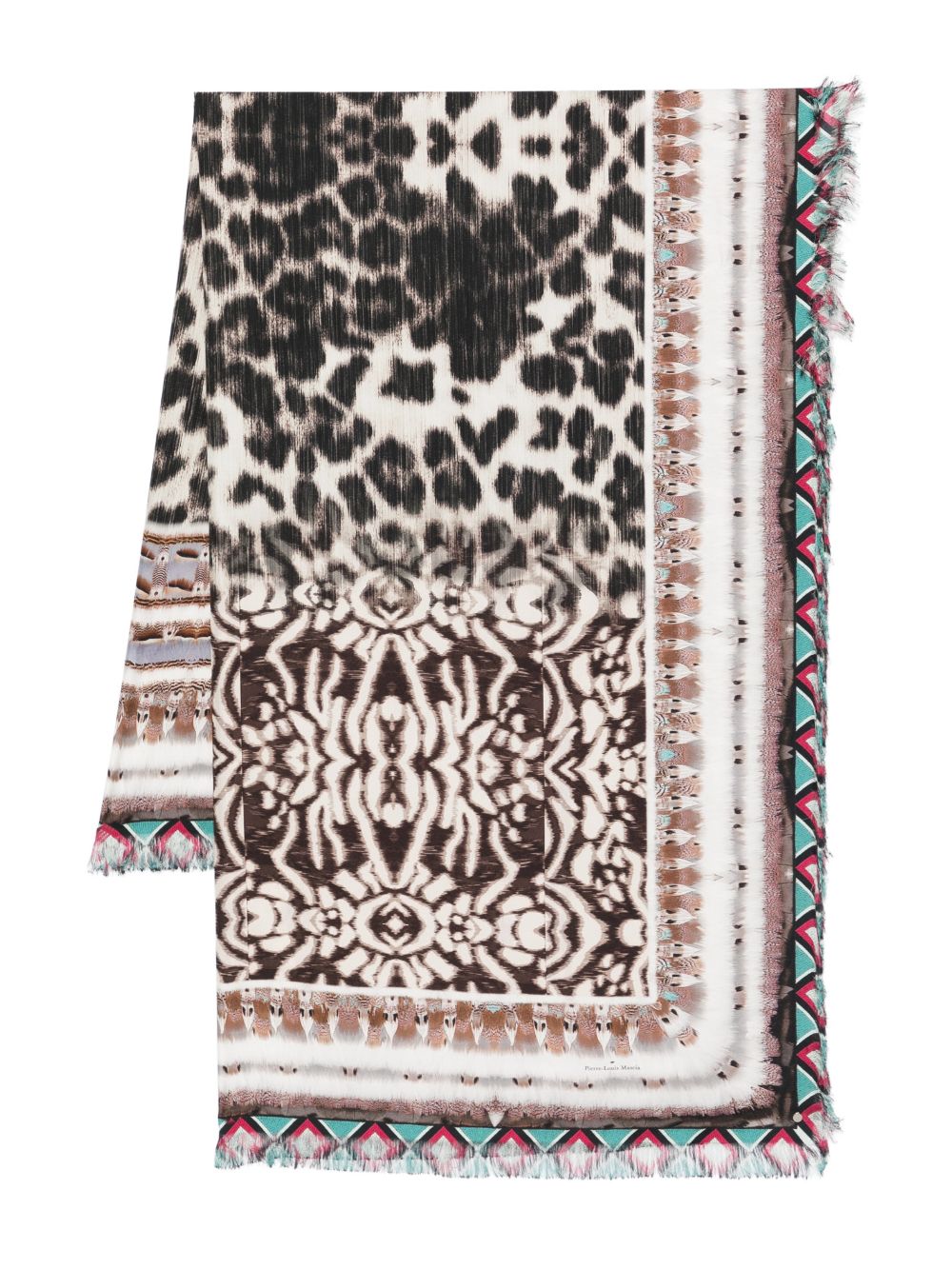 Pierre Louis Mascia Scarfs Beige Silk