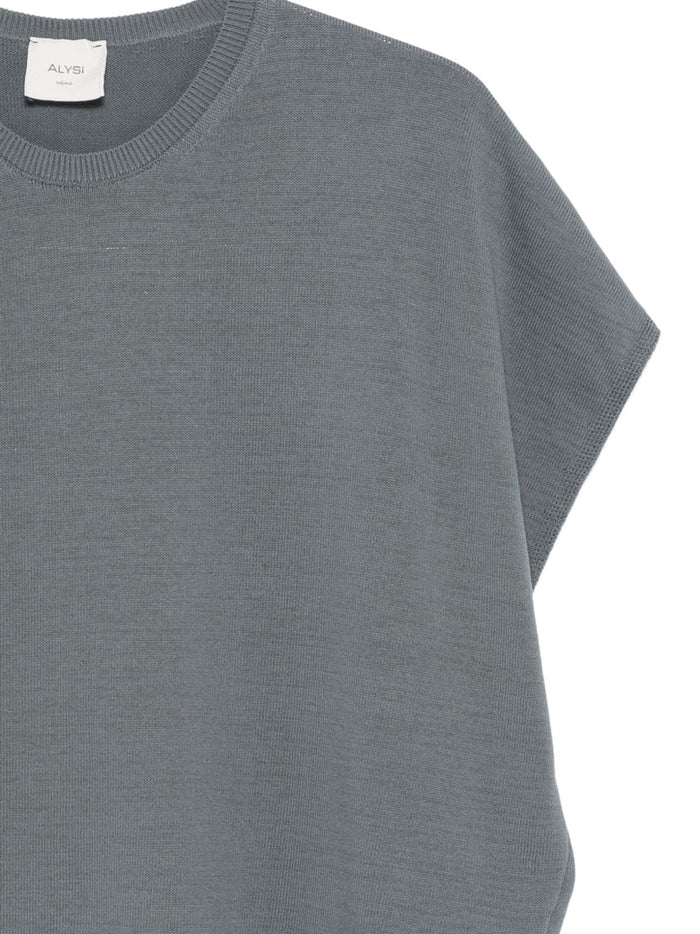 Alysi T-shirts and Polos Grey Cotton