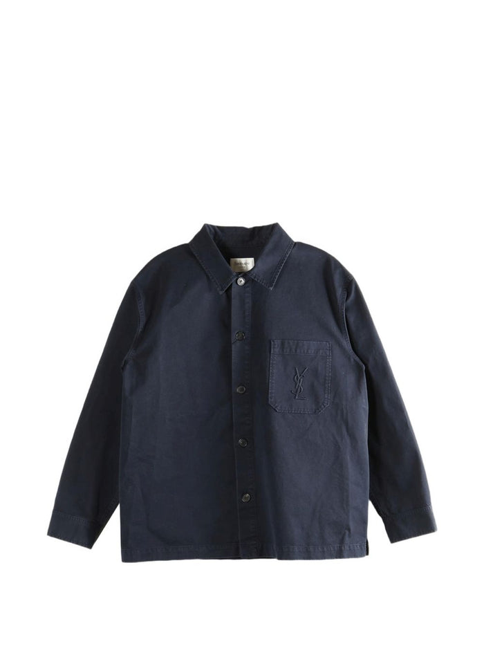 Saint Laurent Jackets Blue Fabric