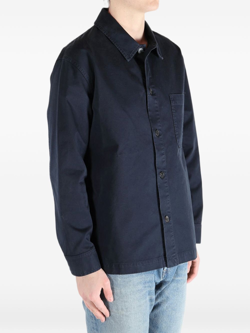 Saint Laurent Jackets Blue Fabric