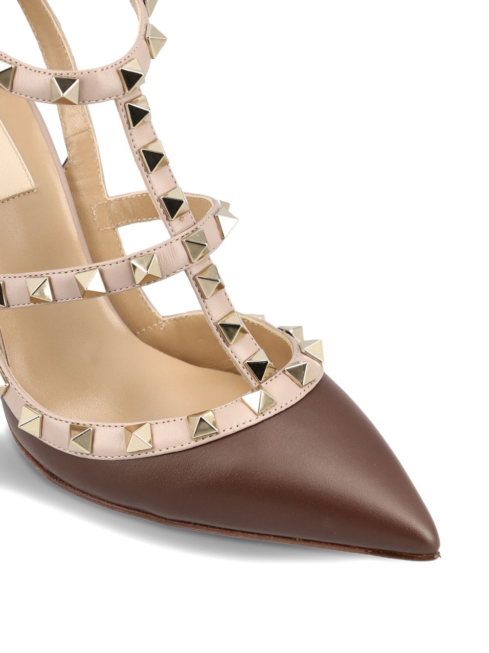 Valentino Garavani With Heel Marrone Chiaro Calf Leather
