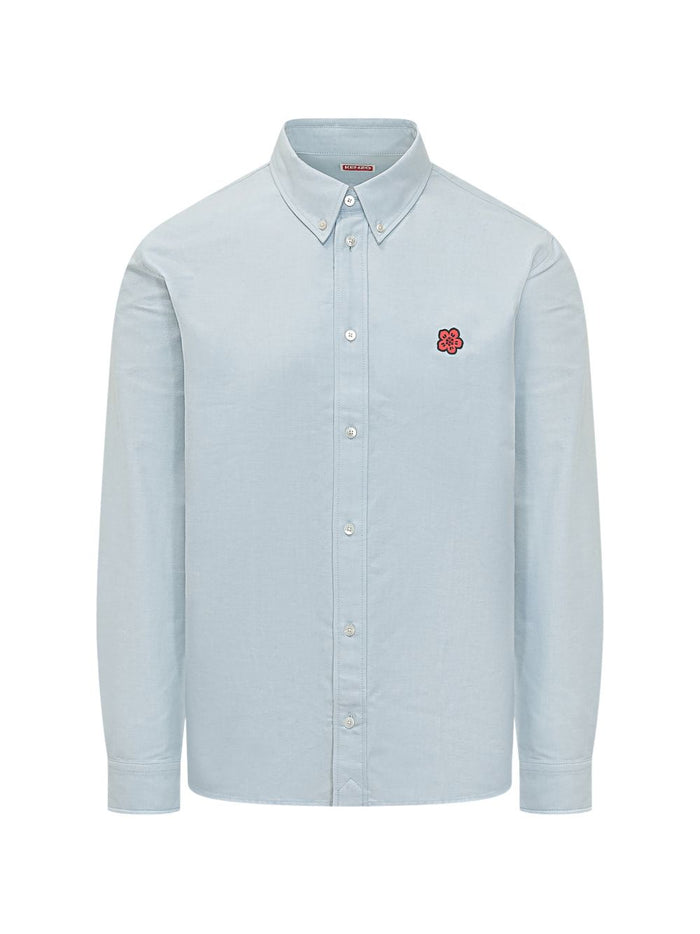 Kenzo Shirts Clear Blue Cotton
