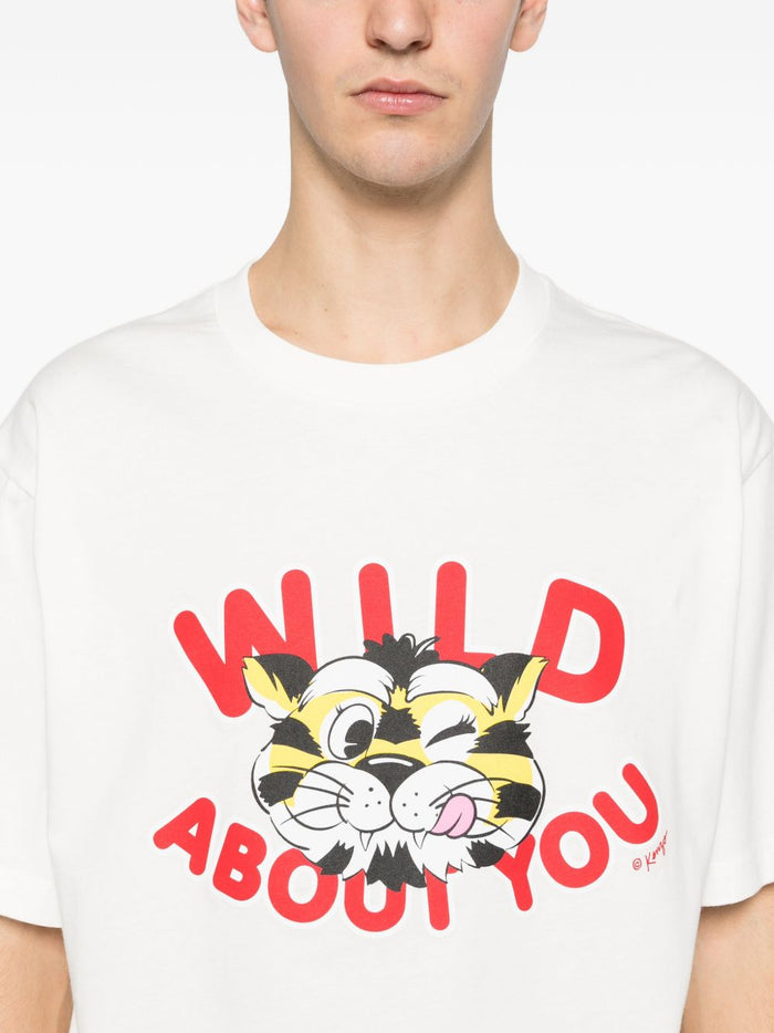 Kenzo T-shirts and Polos White Organic Cotton
