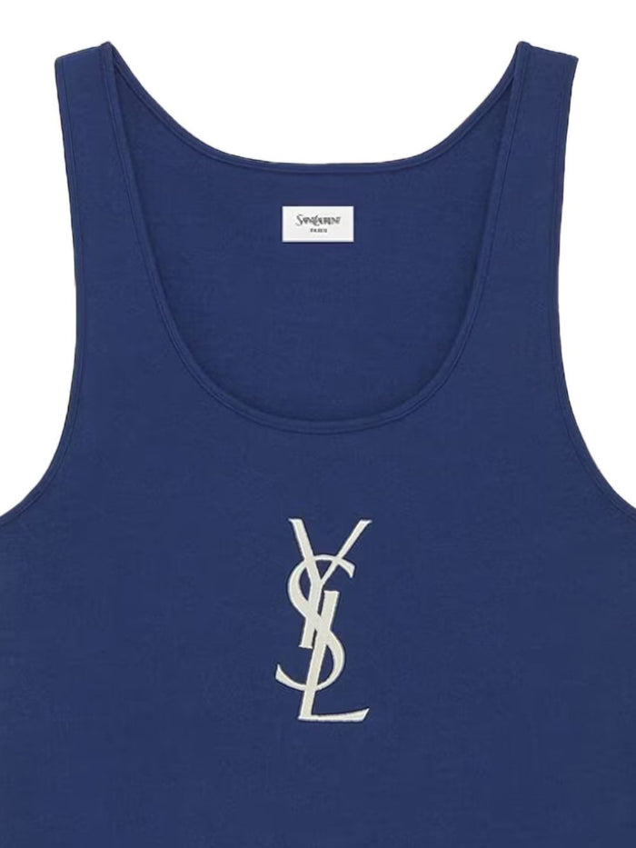 Saint Laurent Top Blue Fabric