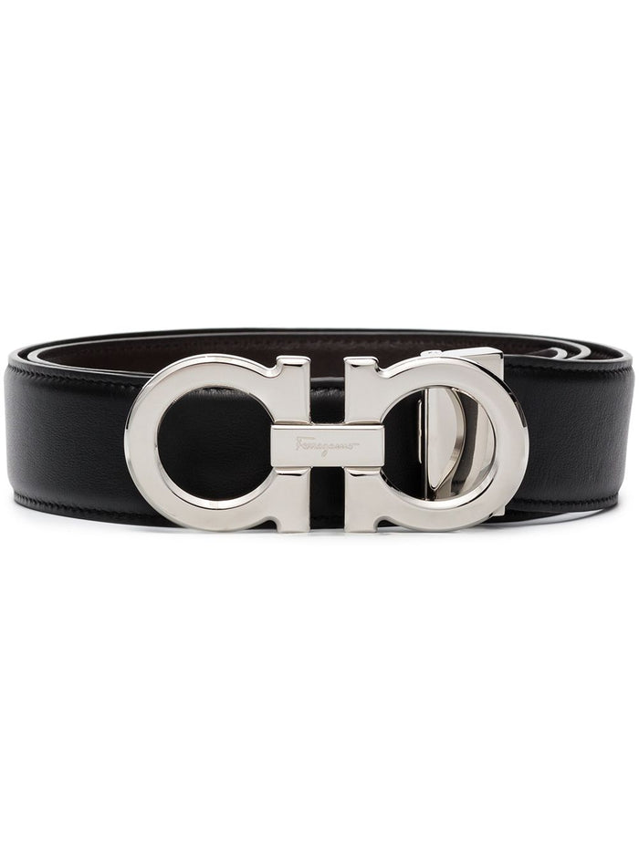 Ferragamo Belts Black Calf Leather