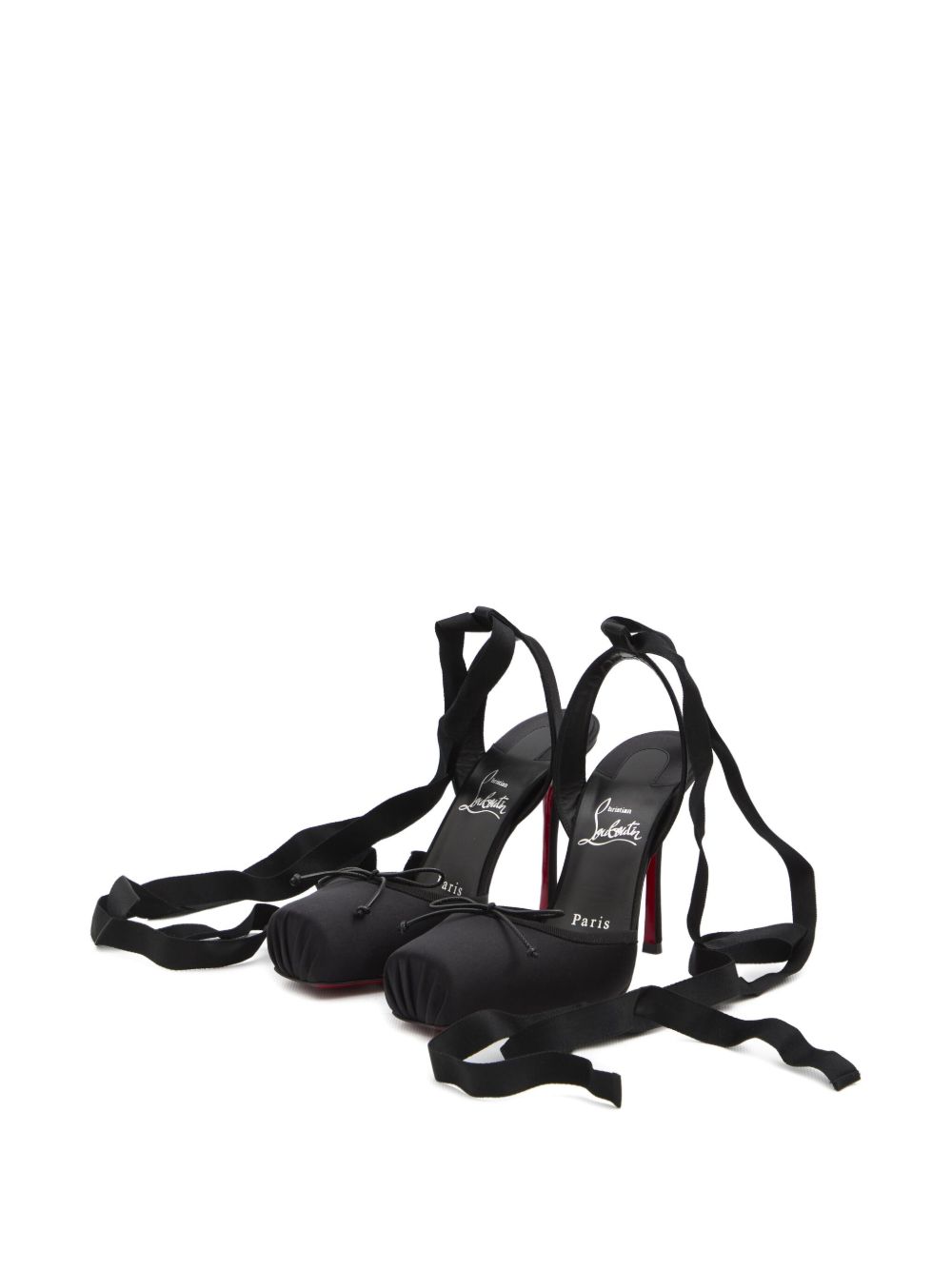 Christian Louboutin Sandals Nero Crêpe Satin