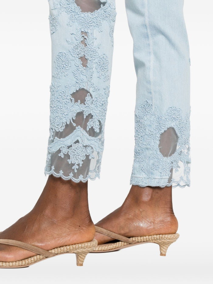 Ermanno Scervino Jeans Clear Blue Cotton Elastane