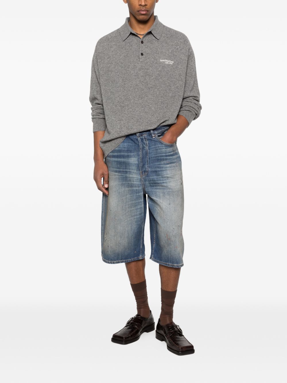 Acne Studios Shorts Blue Cotton