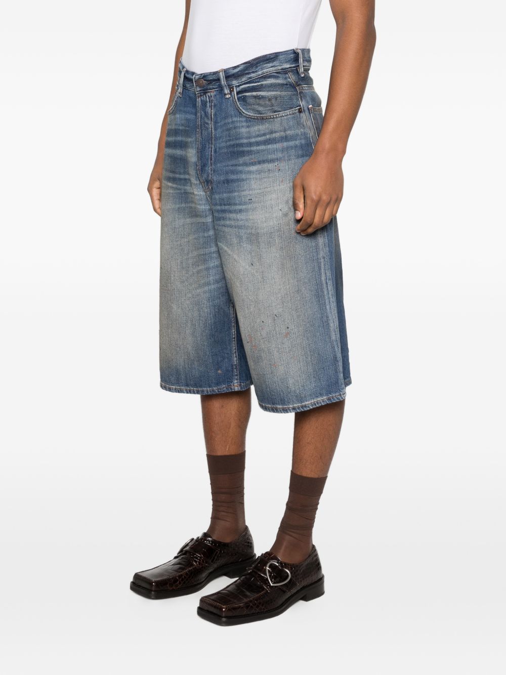 Acne Studios Shorts Blue Cotton