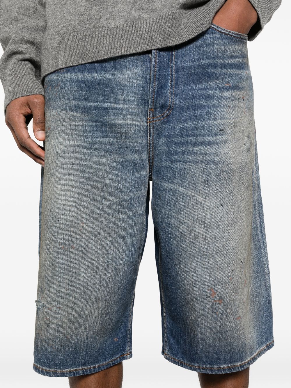 Acne Studios Shorts Blue Cotton